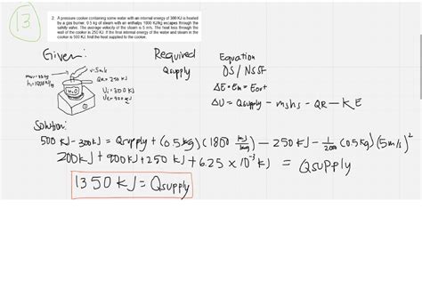 Thermodynamics Example 3 - Mechanical Engineering - Studocu