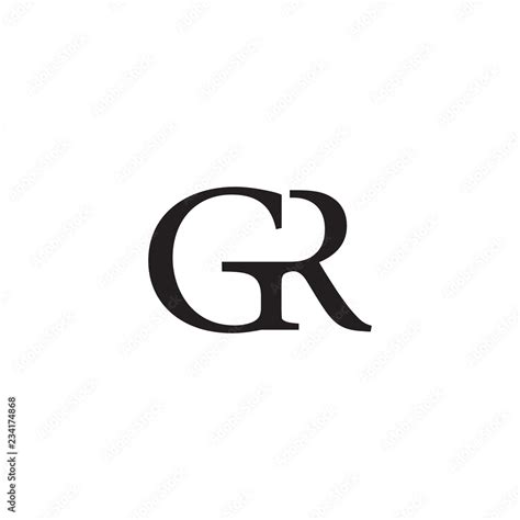 GR logo letter design Stock Vector | Adobe Stock