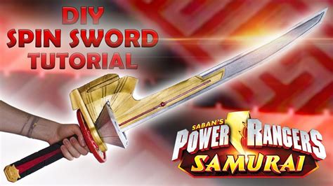 HOW TO MAKE A POWER RANGERS SAMURAI SPIN SWORD TUTORIAL - YouTube