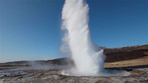 Geyser Strokkur on Iceland - YouTube