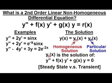 Differential Equation - Introduction (16 of 16) 2nd Order Differential ...