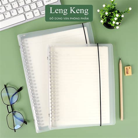 Bìa sổ còng Leng Keng bìa sổ còng A4 A5 B5 binder còng sắt còng làm sổ ...