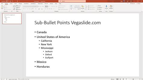 How to Add Sub-Bullet Points in PowerPoint - Vegaslide