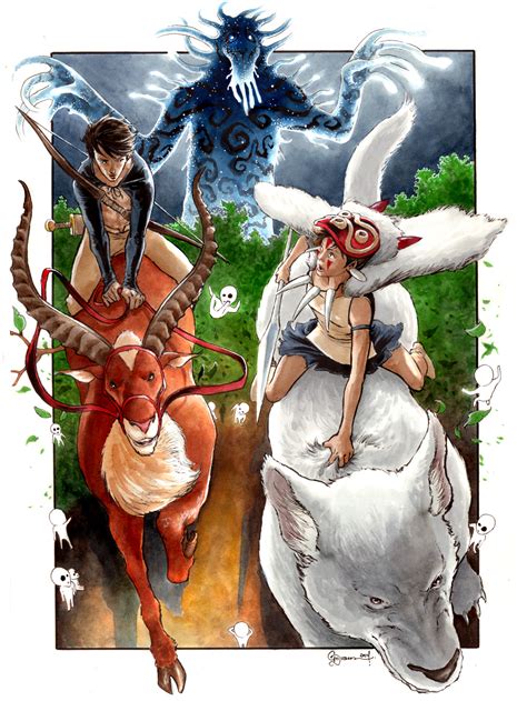 Princess Mononoke 1 by DanielGovar on deviantART