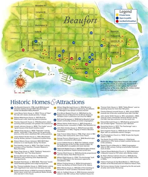 Beaufort Tourist Attractions Map - Ontheworldmap.com