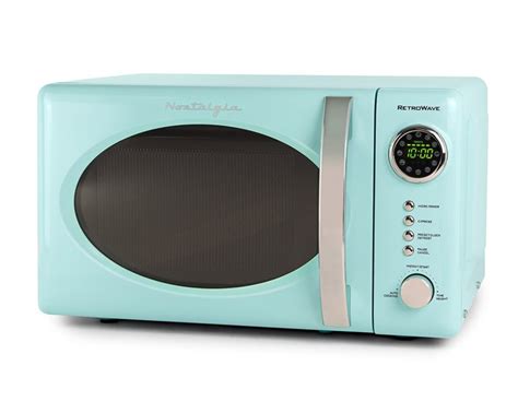 Nostalgia Aqua Blue Retro Microwave Oven | Everything Turquoise