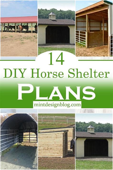 14 DIY Horse Shelter Plans For Horse Lovers - Mint Design Blog