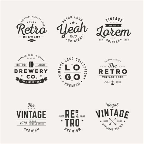 Retro Logo Template - Free Vectors & PSDs to Download