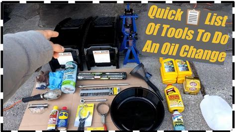 ALL Tools Needed To Do An Oil Change⛽ FULL ️ LIST - YouTube