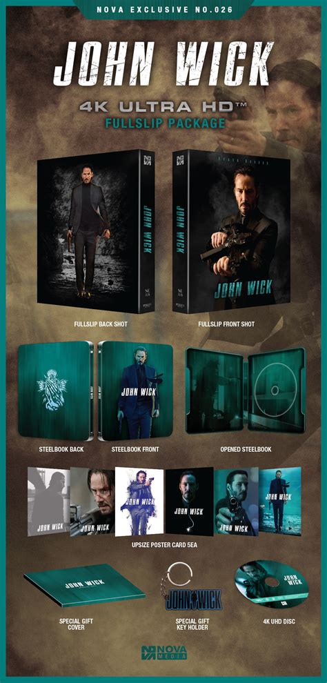 John Wick 4K Blu-ray Release Date August 7, 2020 (Nova Media Exclusive ...