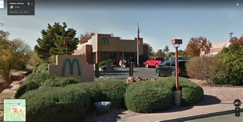 Blue McDonald’s logo – StreetViewFun