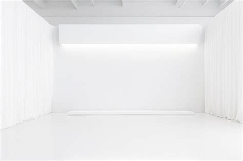 Premium AI Image | a white room with a white door that says " no one