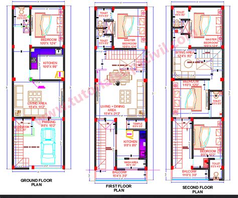 Architectural & Structure Drawings of Small House Plan and Download ...