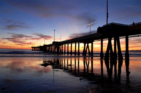 Silhouette of Venice Beach Pier at Sunset - Yo! Venice!