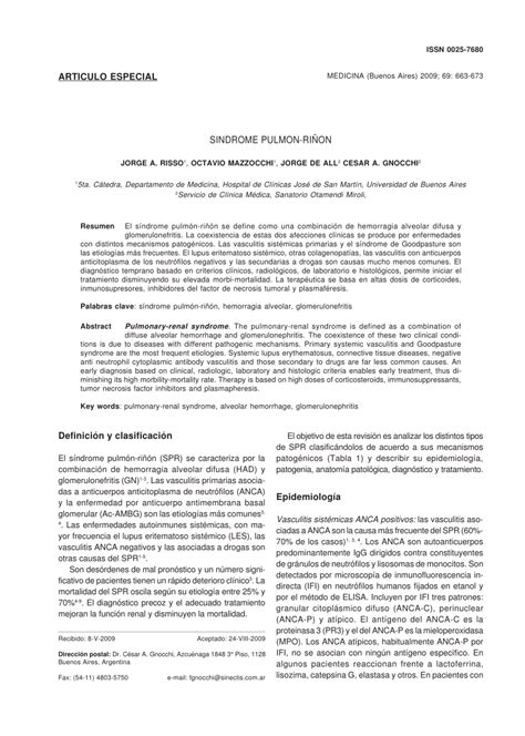 (PDF) Pulmonary-renal syndrome