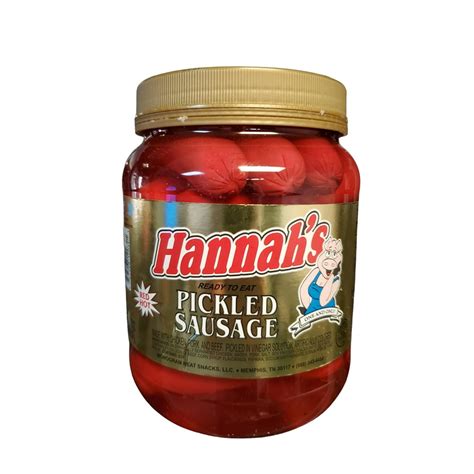 Hannah's Pickled Red Hot Sausages 32 oz Jar - Walmart.com - Walmart.com