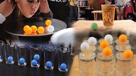 6 Creative Party Games With Ping Pong Balls (Minute to Win It) | One ...