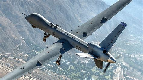 Air Force MQ-9 Reaper Drone Aircraft Soars Over California Skies - YouTube