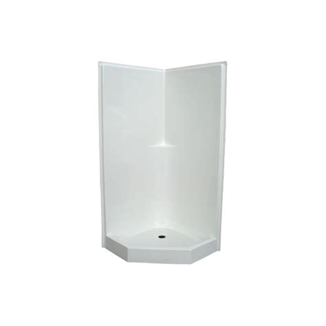 One Piece Fiberglass Corner Shower Stalls - Glass Designs