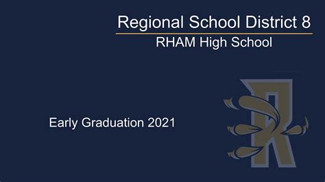 RHAM High School Early Graduation 2021 - YouTube