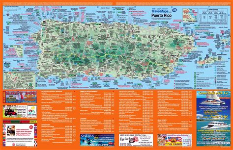 Puerto Rico Tourist Attractions Map - World Time Zone Map