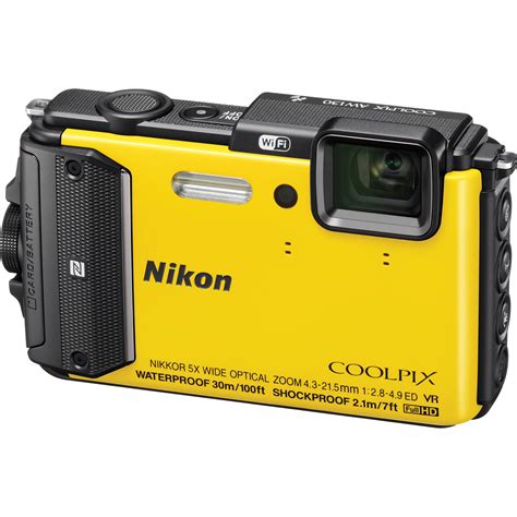 Nikon COOLPIX AW130 Waterproof Digital Camera (Yellow) 26494 B&H