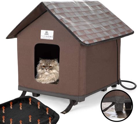 Heated Cat Houses for Indoor and Outdoor Cats, Elevated, Waterproof and ...