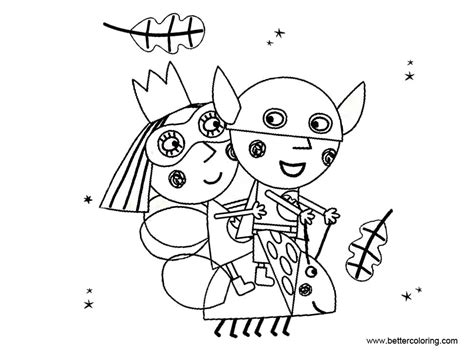 Ben And Holly Coloring Pages Little Kingdom - Free Printable Coloring Pages