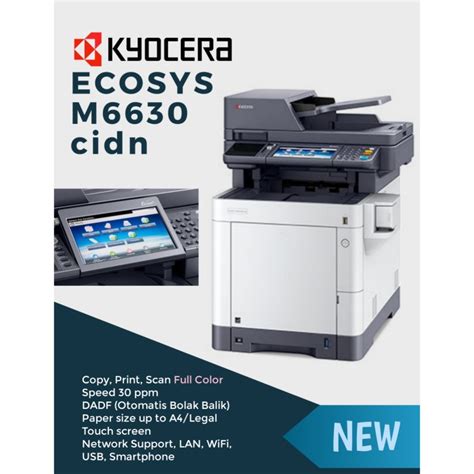 Jual Mesin Fotocopy Warna A4 Kyocera ECOSYS M6630cidn - Kota Surabaya ...