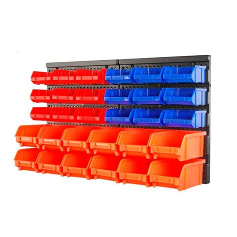 5 Pcs Pegboard Bins for Parts Storage Plastic Storage Bin Hanging ...