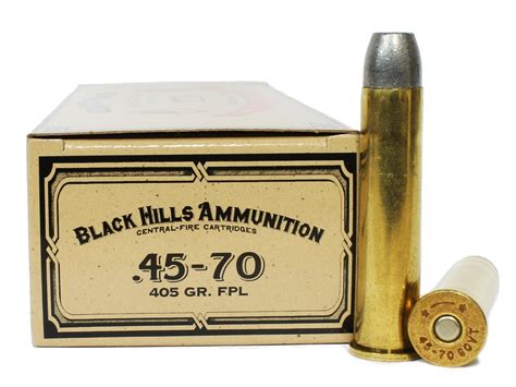 Black Hills Cowboy Action Ammunition 45-70 Government 405 Grain Lead ...