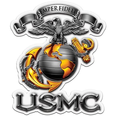 USMC Semper Fidelis Decal | Usmc, Reflective decals, Usmc decal