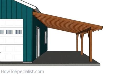 12x24 Attached Lean to Carport Plans | Etsy | Carport plans, Lean to ...