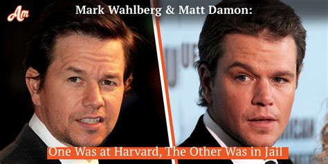 Mark Wahlberg and Matt Damon: A Story of Two Lookalikes with Different ...