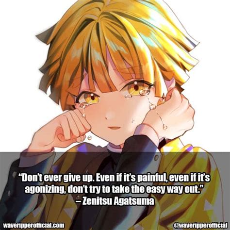 Zenitsu Agatsuma Quotes