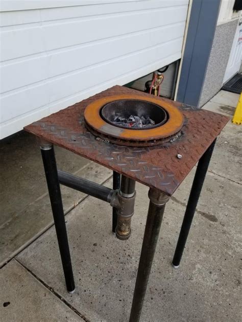 First Forge. Made from a brake rotor : r/Blacksmith