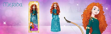 Mattel Disney Princess Merida Fashion Doll, Sparkling Look with Red ...