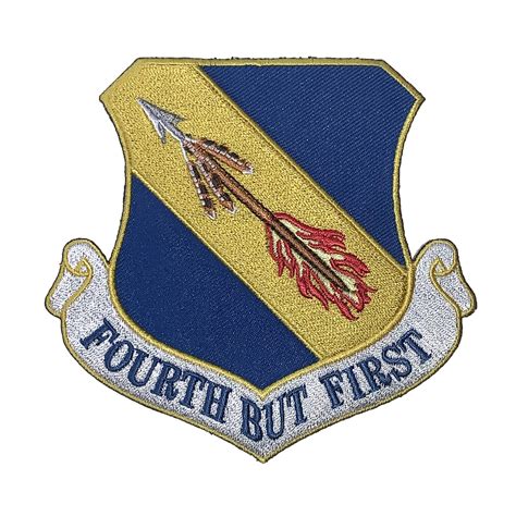 4th Fighter Wing FOURTH BUT FIRST Patch – Plastic Backing - Squadron ...