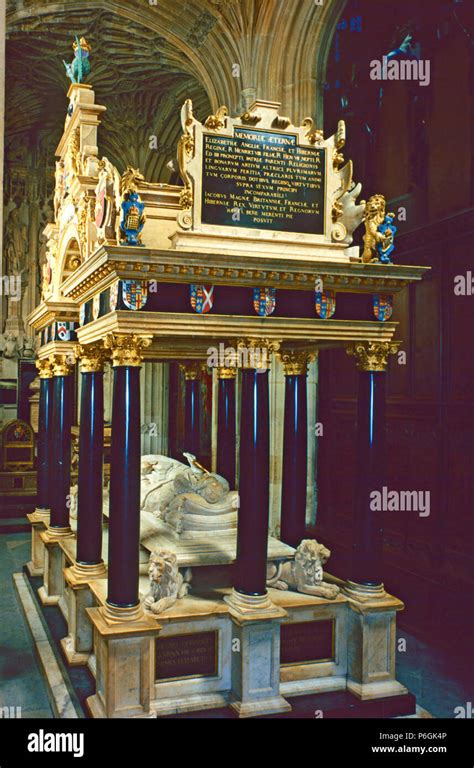 Queen Elizabeth I Tomb At Westminster Abbey