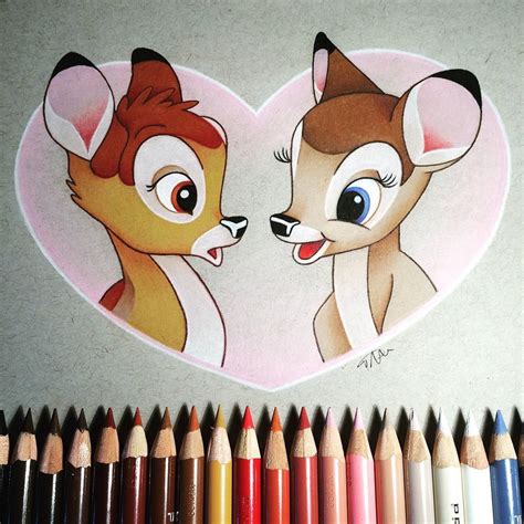 How To Draw Bambi And Faline