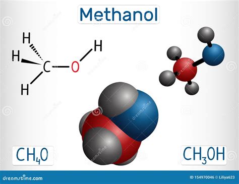 Methanol, Methyl Alcohol, Molecule. Sugar Substitute and E951 Stock ...