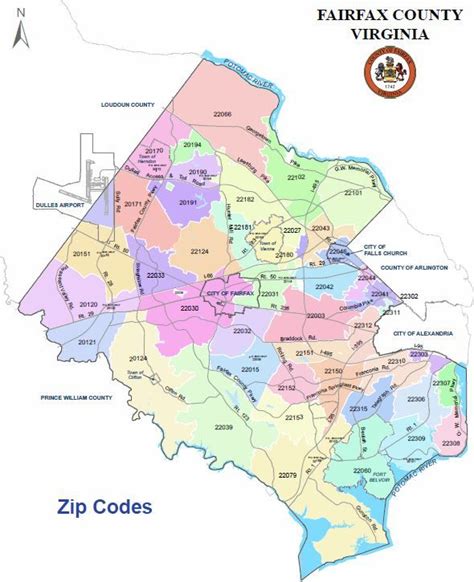 Northern Virginia Zip Code Map | Virginia Map