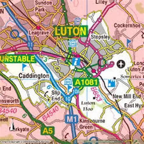 Luton Town Map