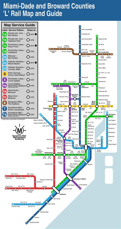 Fantasy Greater Miami Metro Network Map : r/Miami