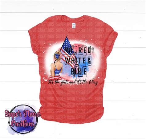 Mr Red White & Blue T-shirt - Etsy