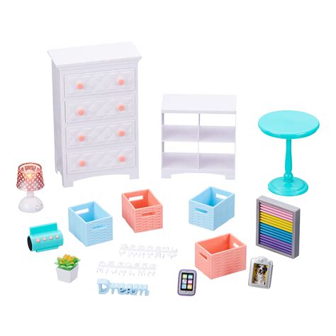 My Life As Bedroom Set for 18" Dolls, 16 Pieces - Walmart.com - Walmart.com