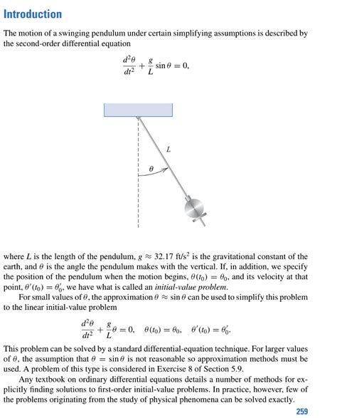 Solved Introduction The motion of a swinging pendulum under | Chegg.com