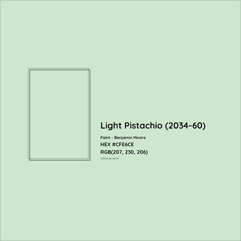 Benjamin Moore Light Pistachio (2034-60) Paint color codes, similar ...