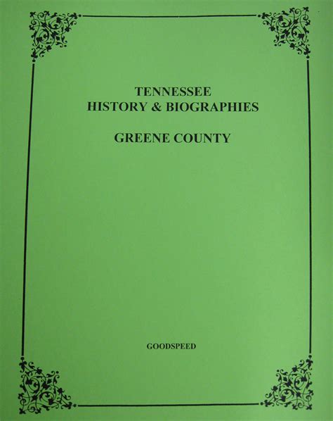 Greene County, Tennessee Biographies - Mountain Press and Southern ...