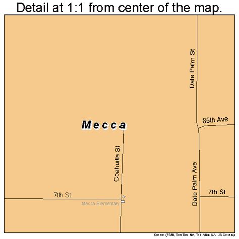 Mecca California Street Map 0646660